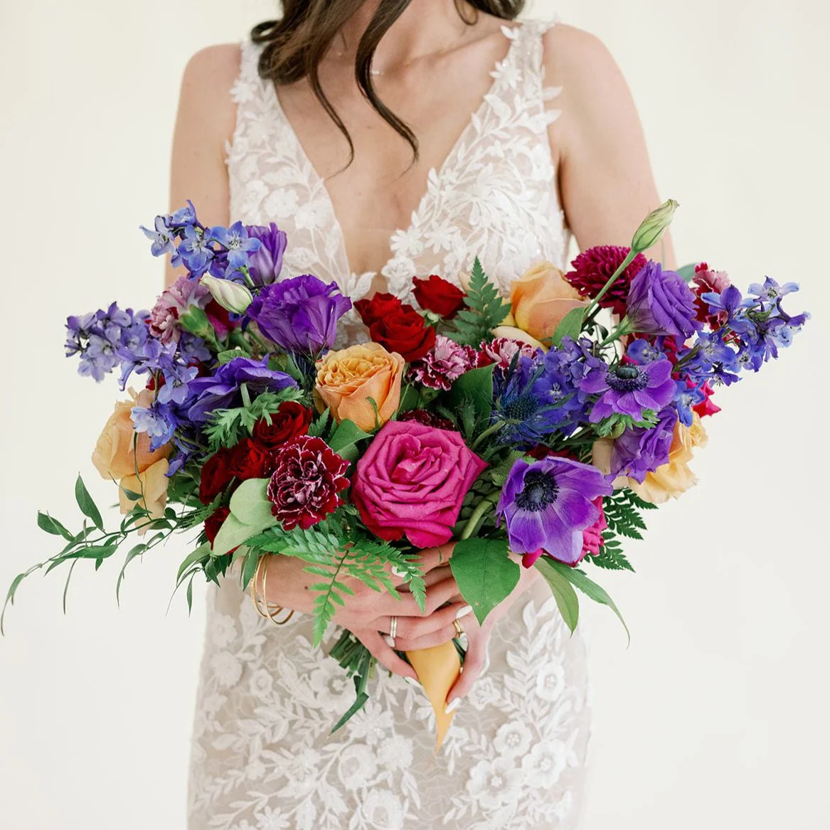 Jewel Tones Full DIY Bridal and 4-5 Bridesmaid Bouquets - Image 6