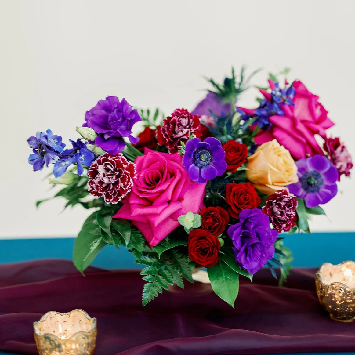 Jewel Tones Full DIY Centerpiece Kit - Makes 7-8