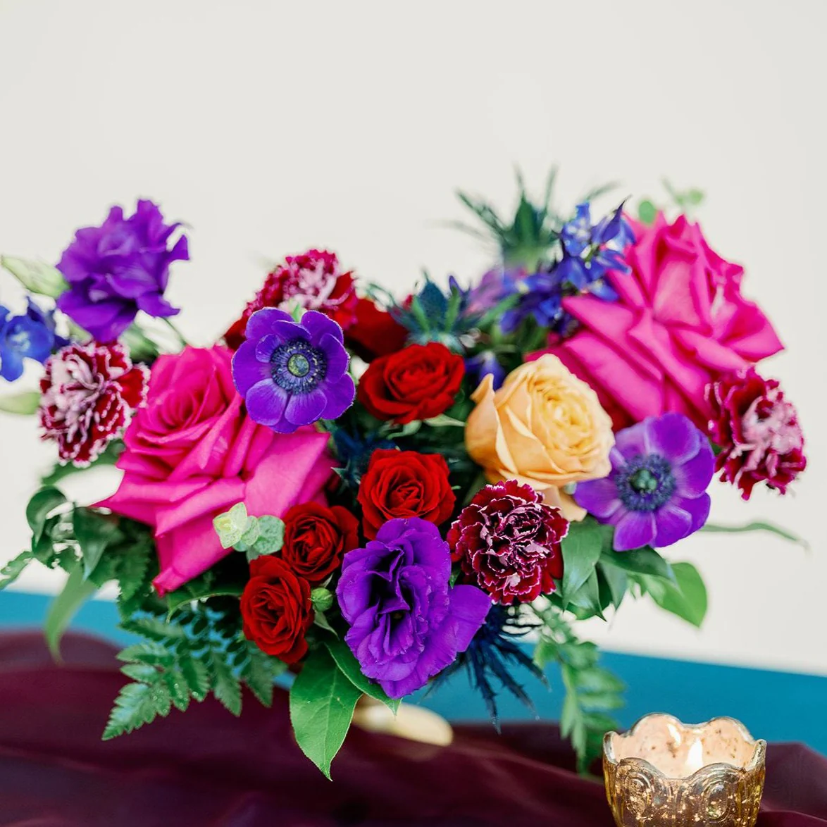 Jewel Tones Full DIY Centerpiece Kit - Makes 7-8 - Image 2