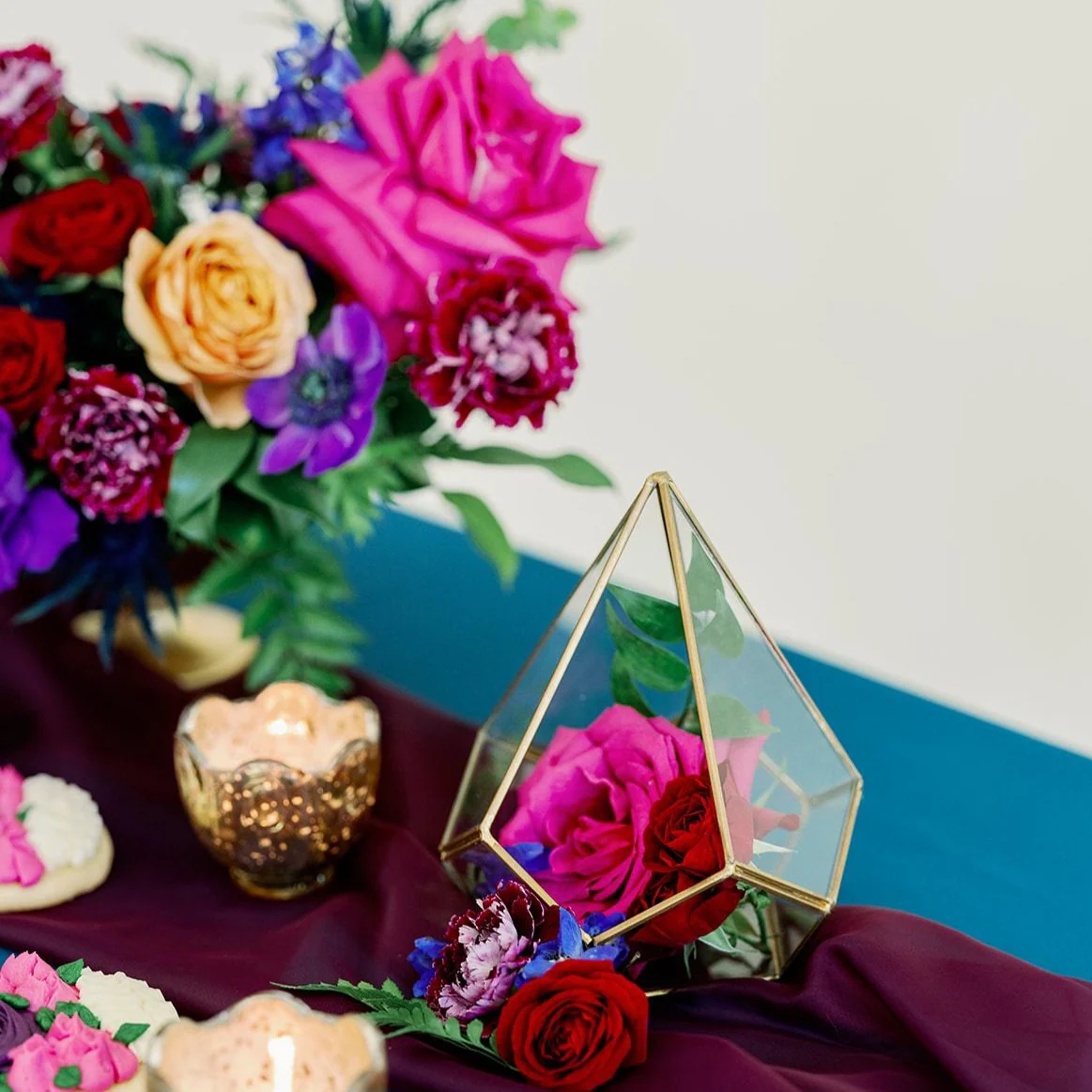 Jewel Tones Full DIY Centerpiece Kit - Makes 7-8 - Image 5