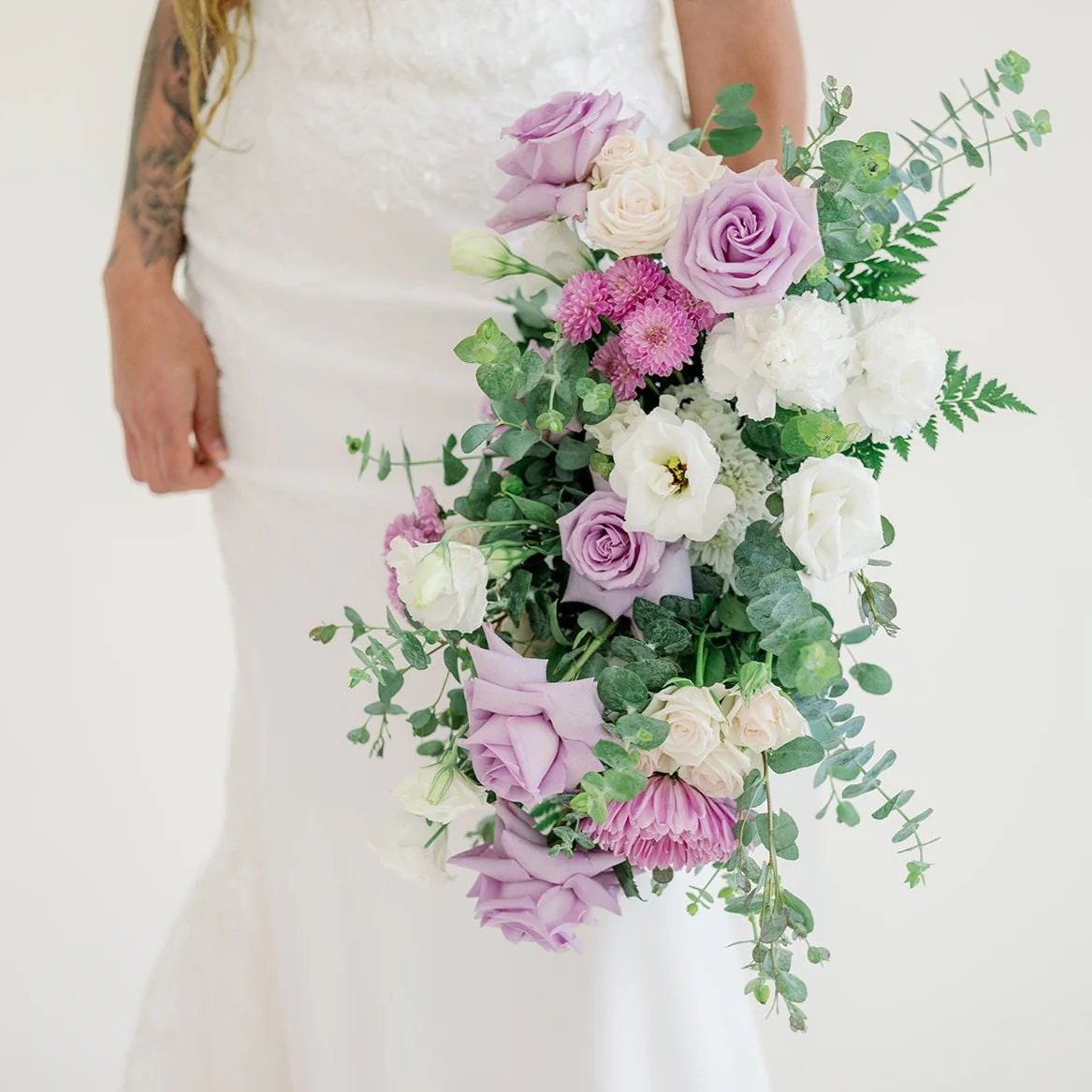Lavender and Cream Full DIY Bridal and 4-5 Bridesmaid Bouquets - Image 3