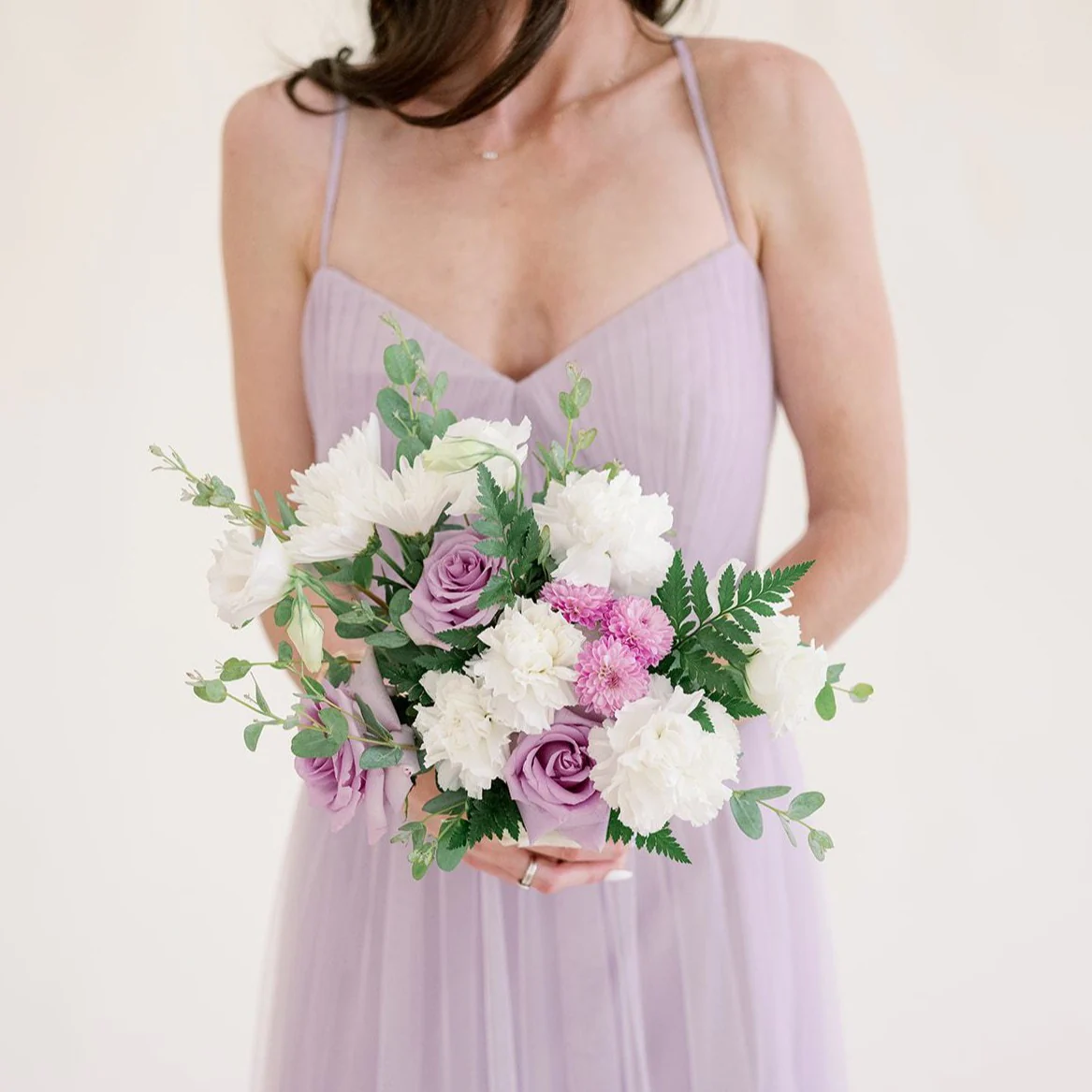 Lavender and Cream Full DIY Bridesmaid Bouquets - Makes 5-6