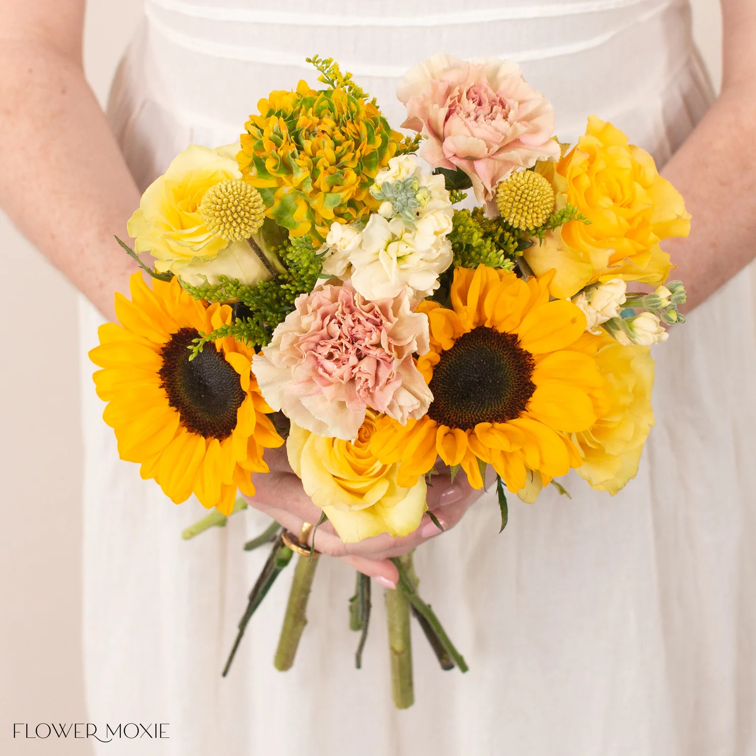 Lemon Sunshine Bridesmaid Bouquet - Image 4