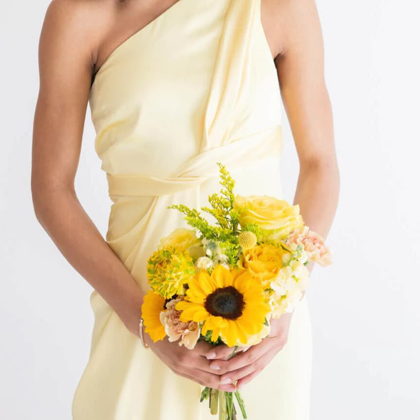 Lemon Sunshine Bridesmaid Bouquet - Image 5
