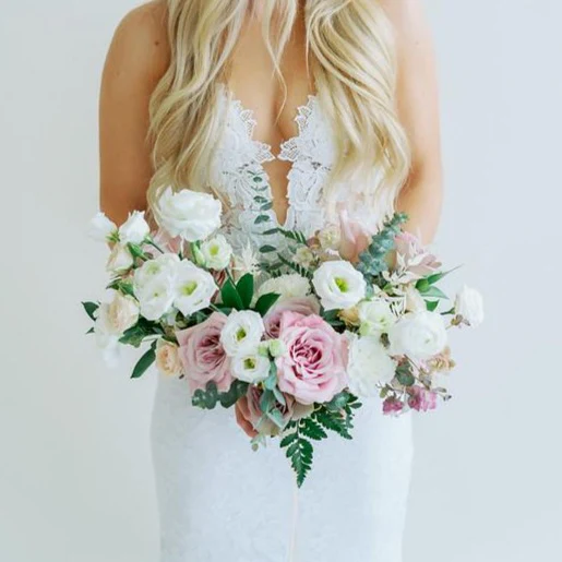 Mauve and Cream Full DIY Bridal and 4-5 Bridesmaid Bouquets
