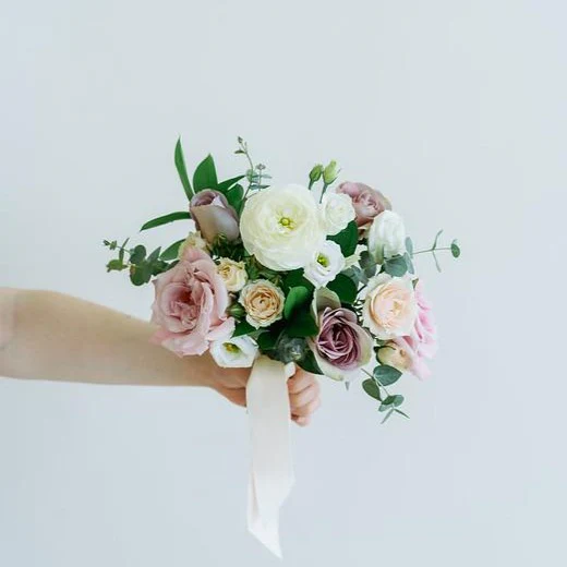 Mauve and Cream Full DIY Bridesmaid Bouquets - Makes 5-6