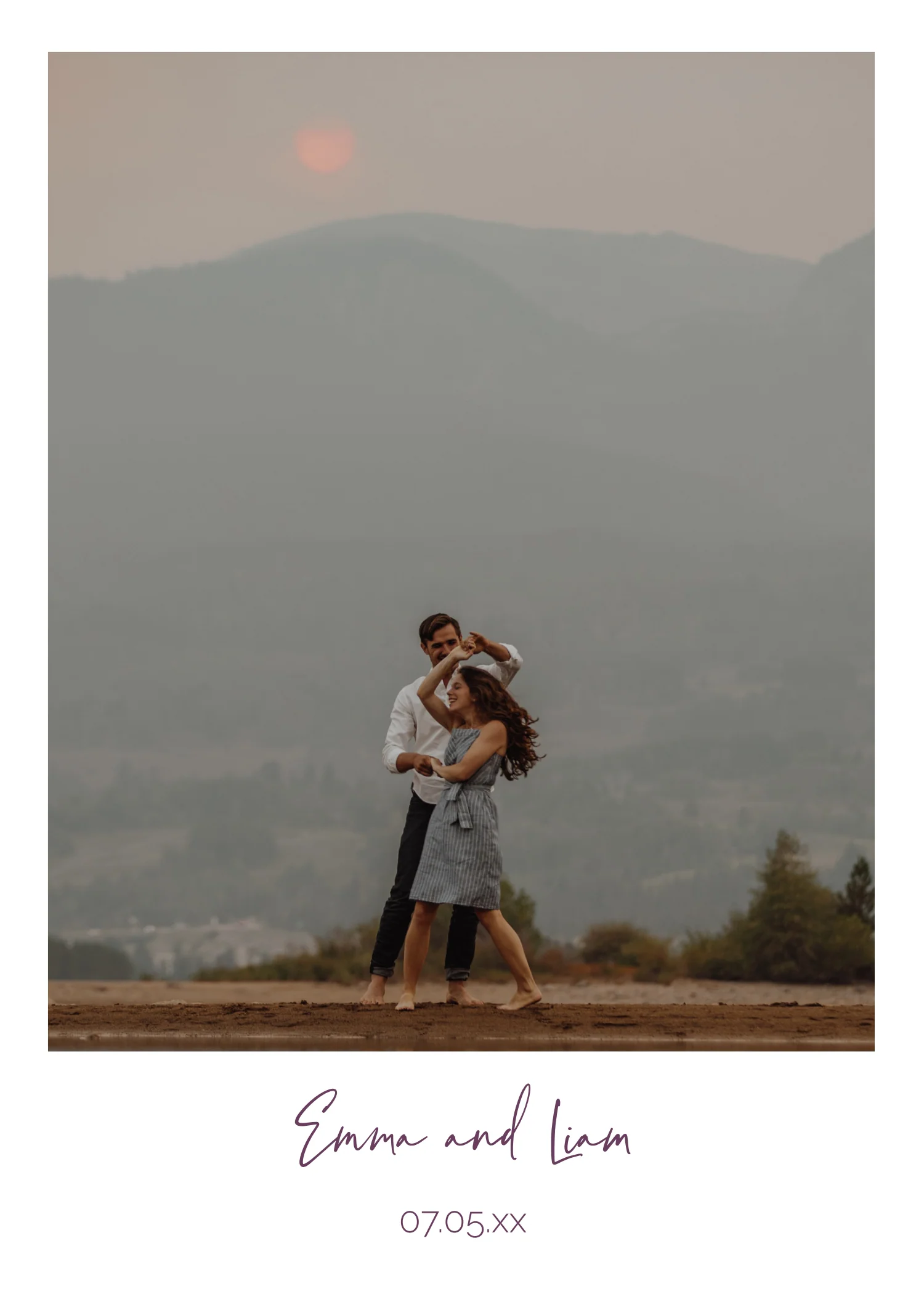 Mauve and Plum Minimalist Invitation Suite Template - 025 - Image 6