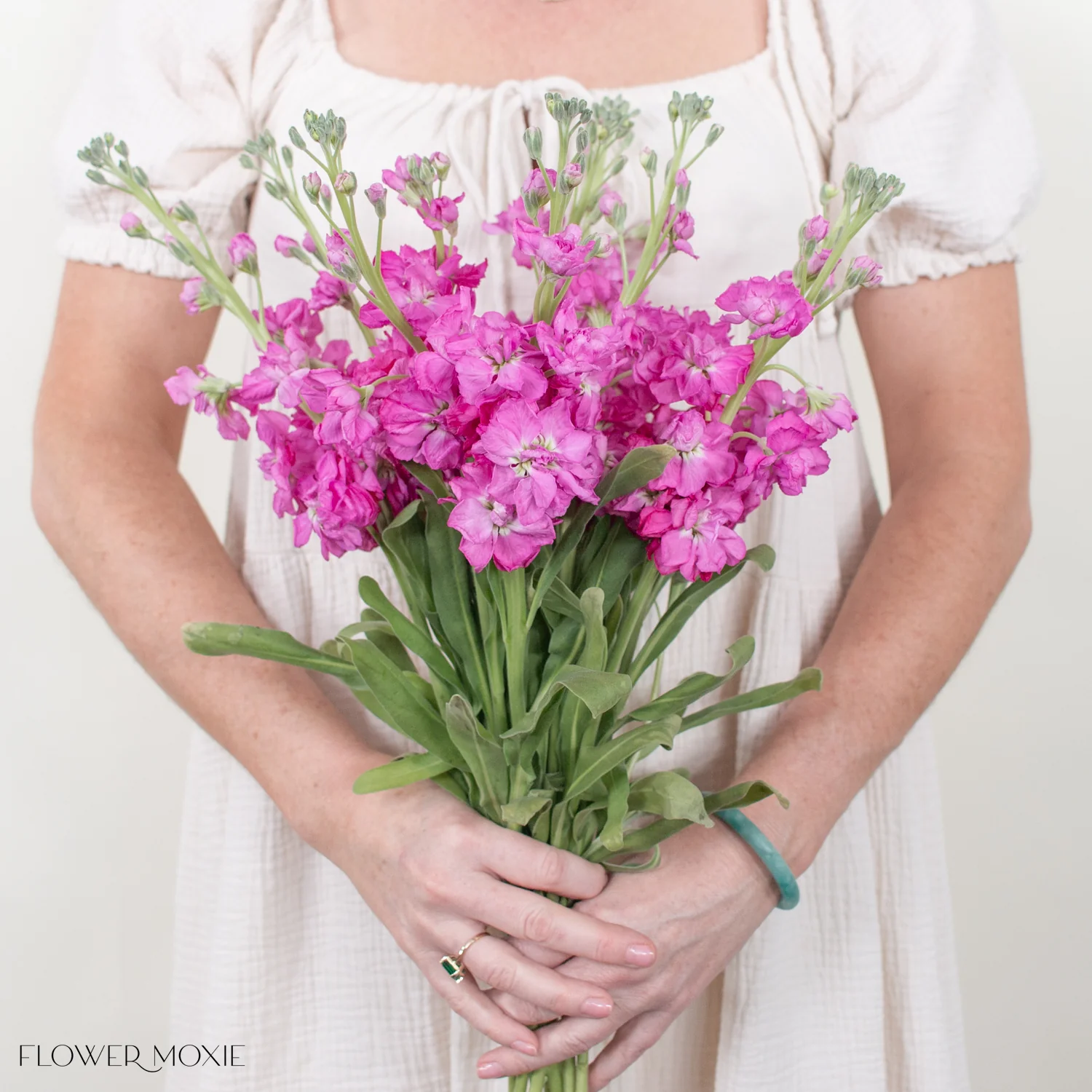 Medium Pink Stock Flower - Image 2