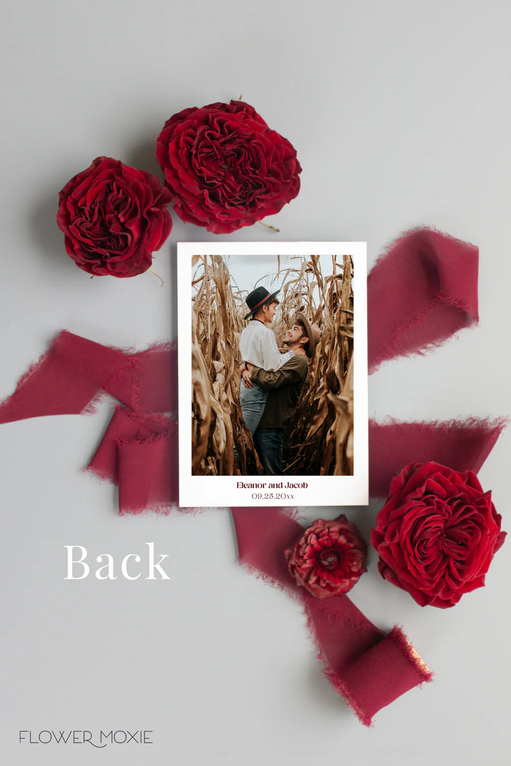 Moody Scarlet Invitation Suite Template - 030 - Image 4