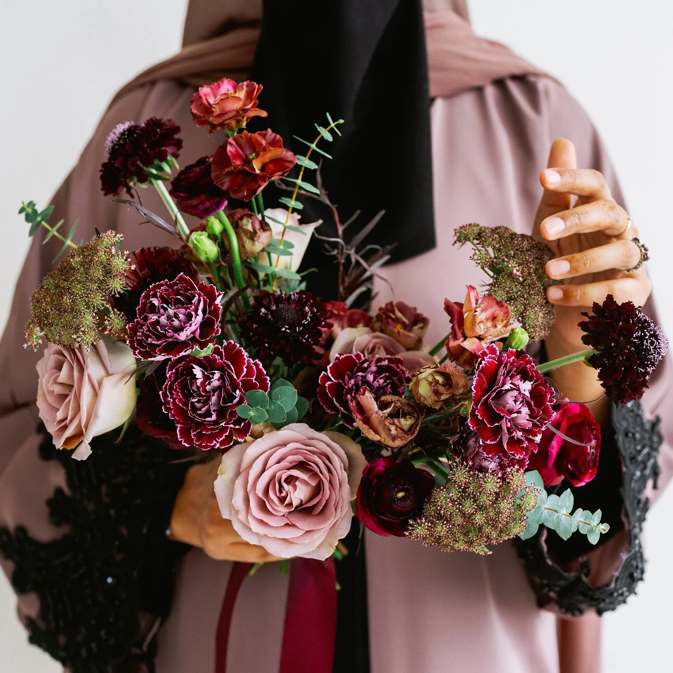 Moody Violet Full DIY Bridal and 4-5 Bridesmaid Bouquets - Image 2