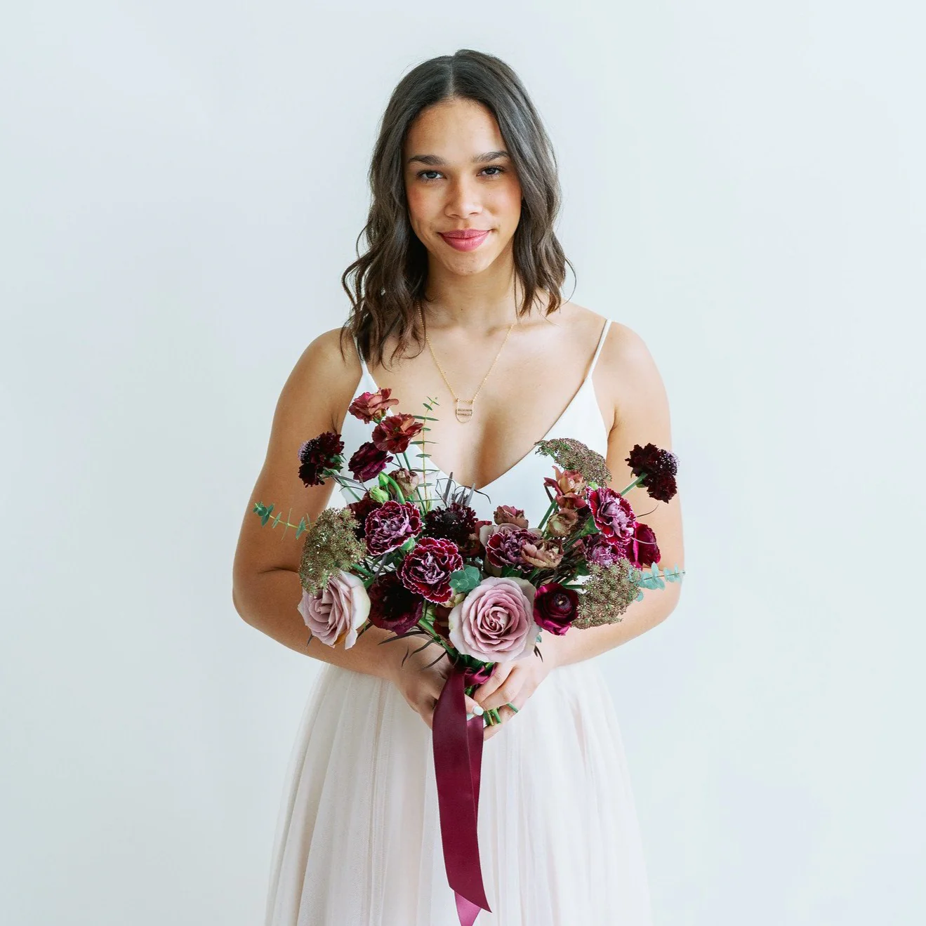 Moody Violet Full DIY Bridal and 4-5 Bridesmaid Bouquets - Image 4