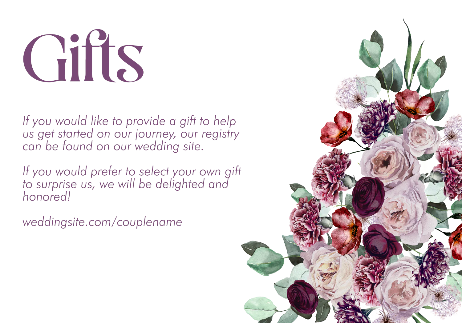 Moody Violet Invitation Suite Template - 030 - Image 9