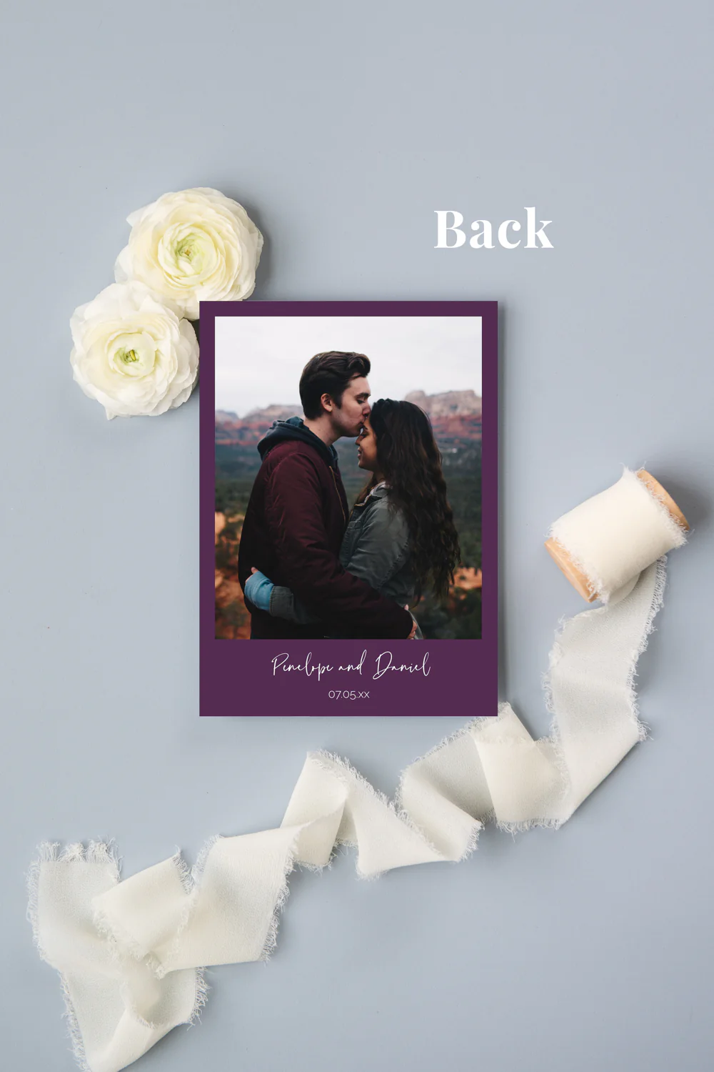 Moody Violet Minimalist Invitation Suite Template - 025 - Image 4