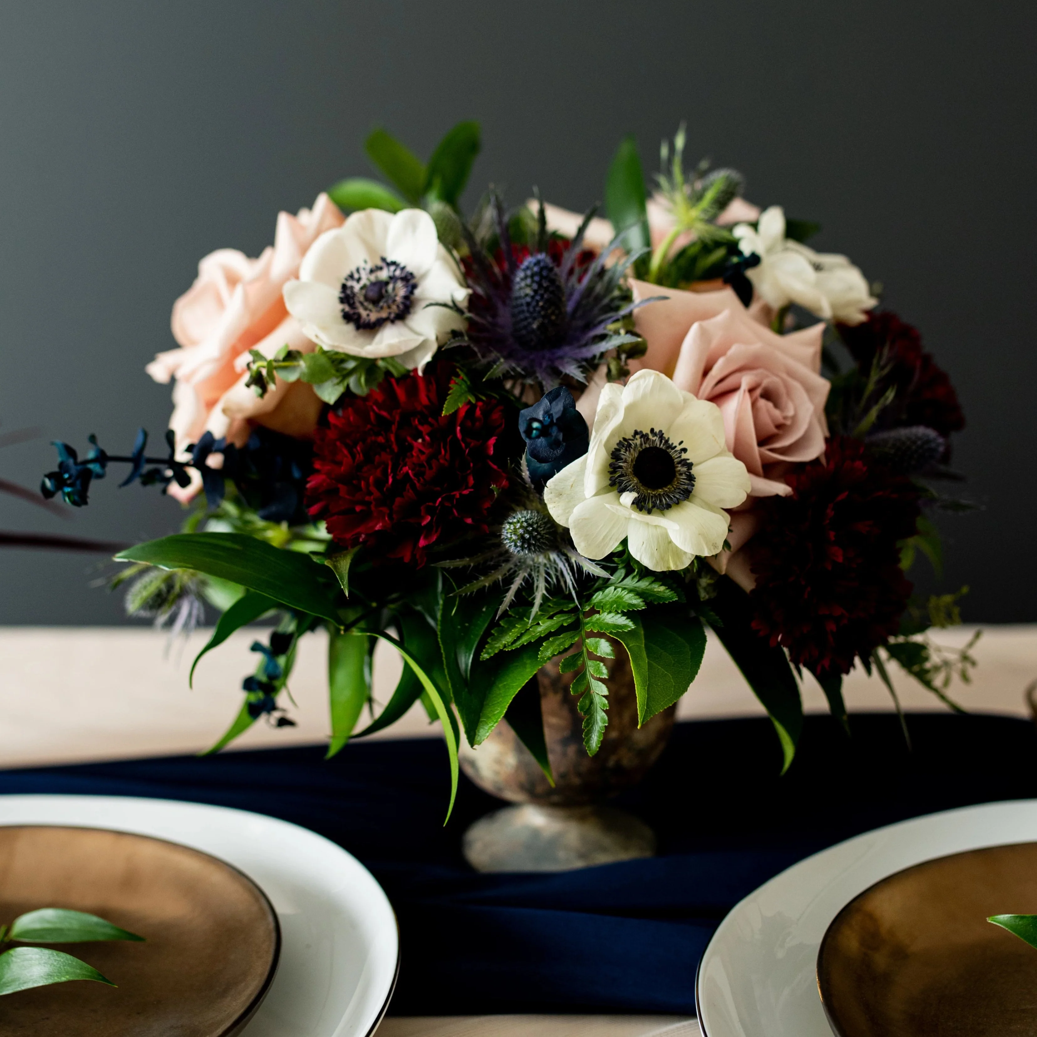 Navy and Wine Full DIY Centerpiece Set