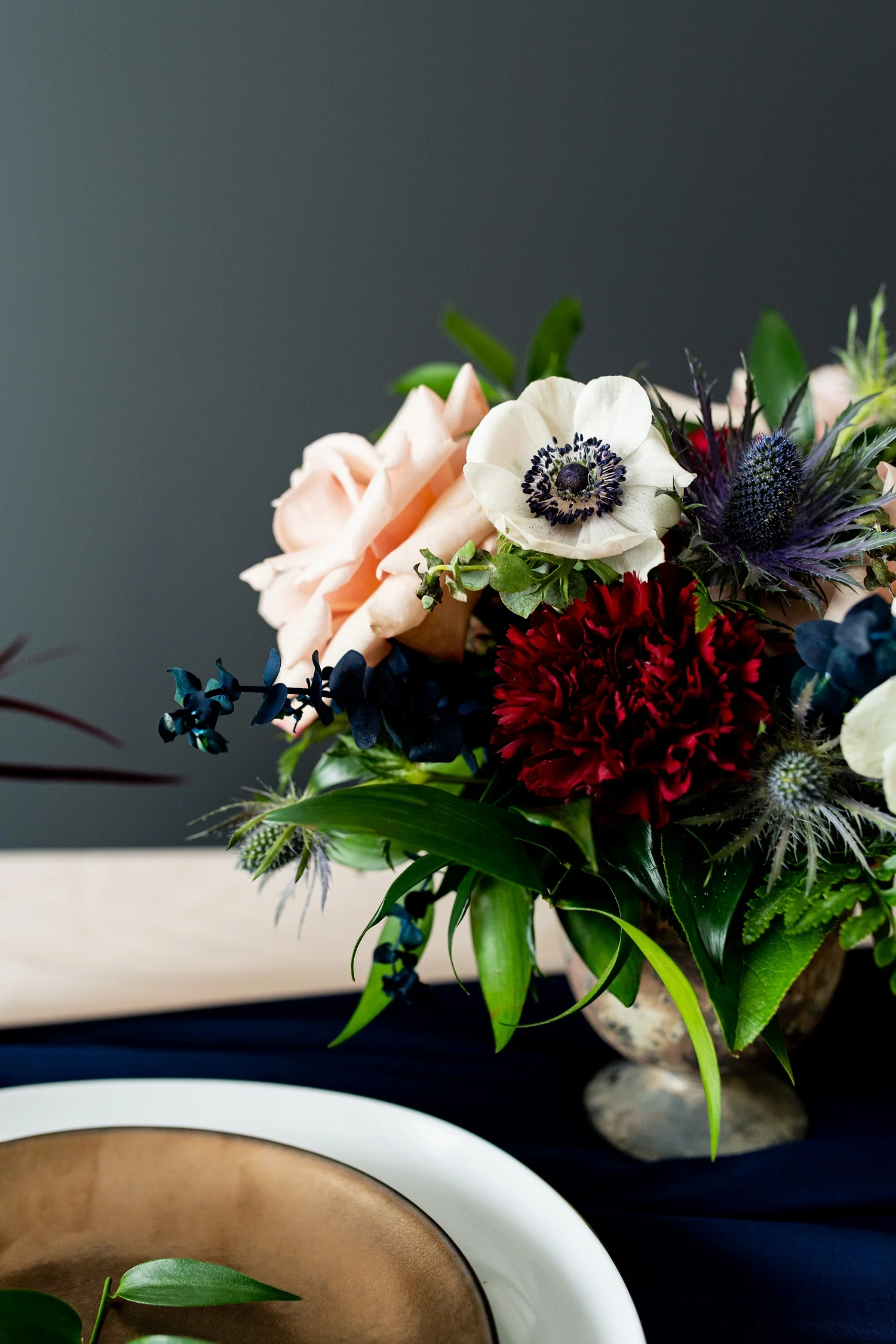 Navy and Wine Full DIY Centerpiece Set - Image 7