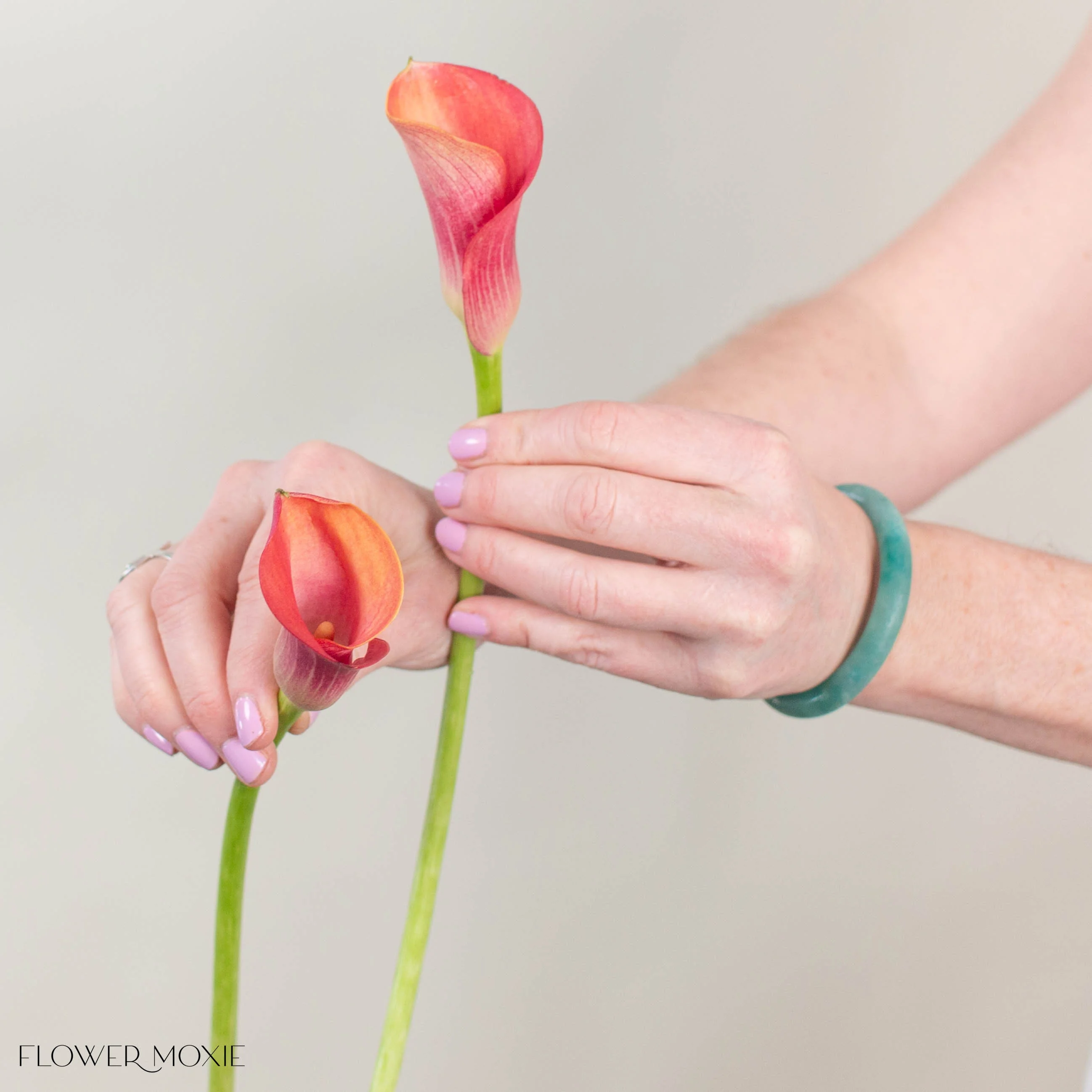 Orange Mini Calla Lily Flower - Image 5
