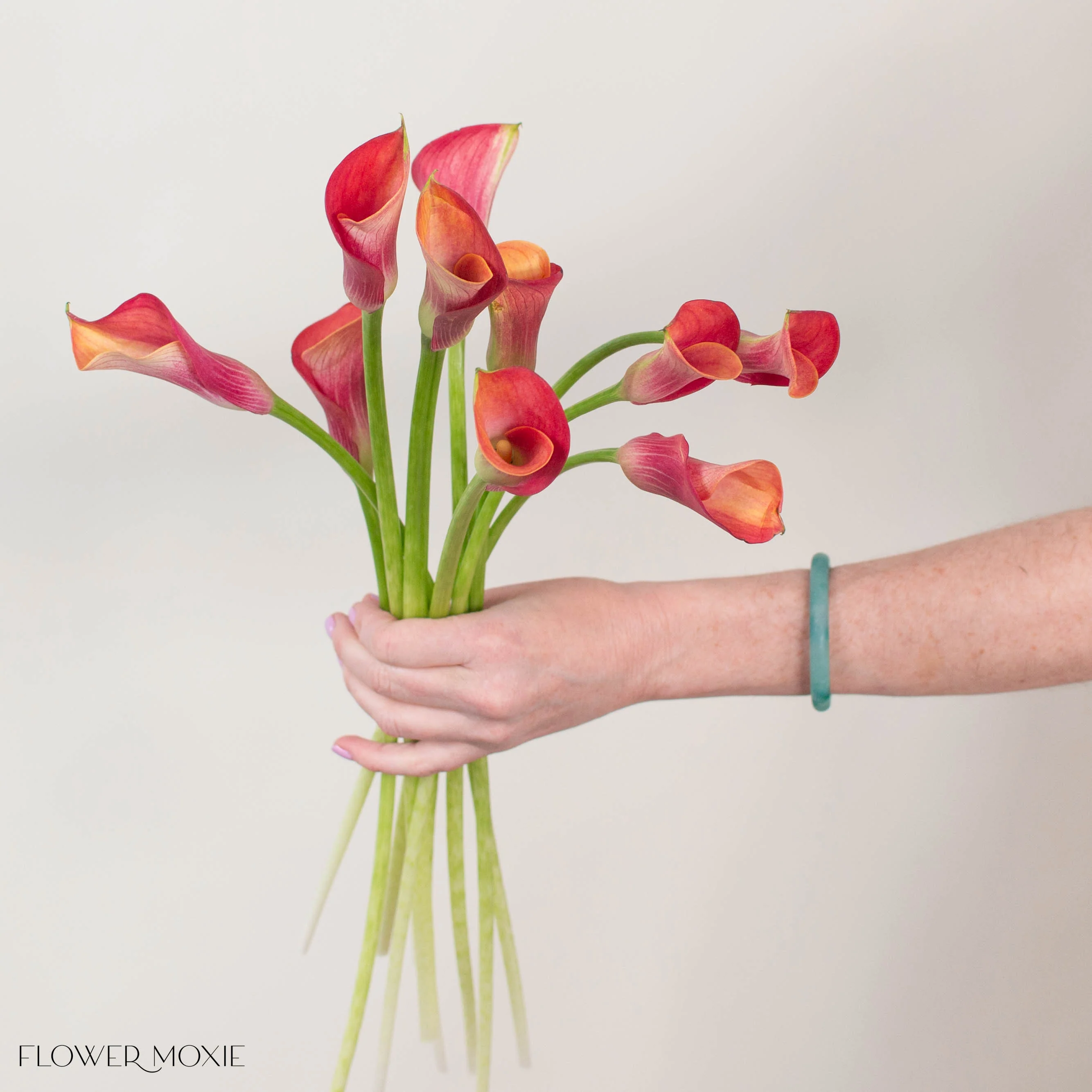 Orange Mini Calla Lily Flower - Image 7