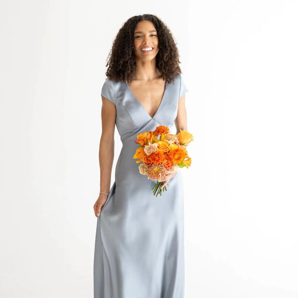 Orange Nectar Bridesmaid Bouquet - Image 3