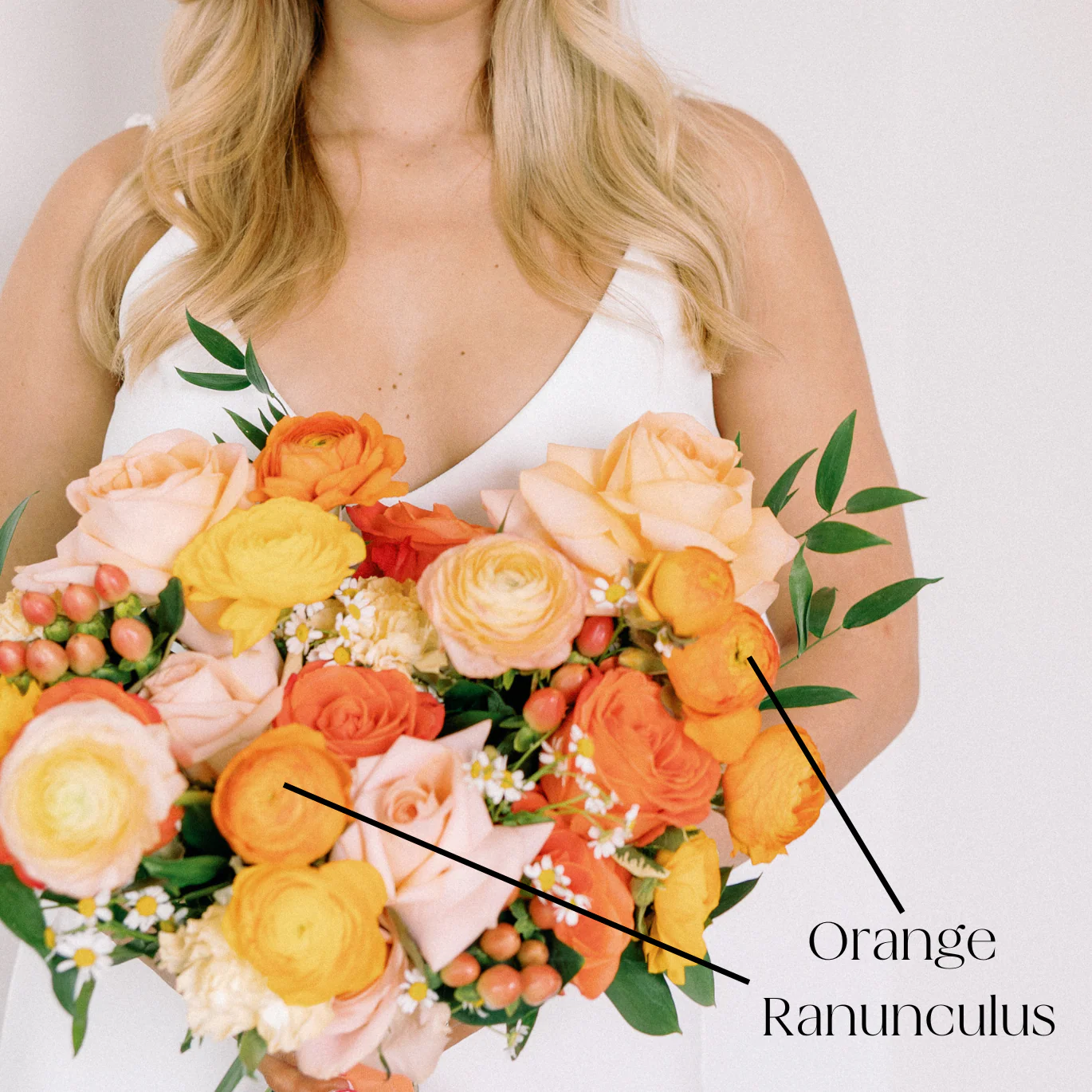 Orange Ranunculus Flower - Image 3