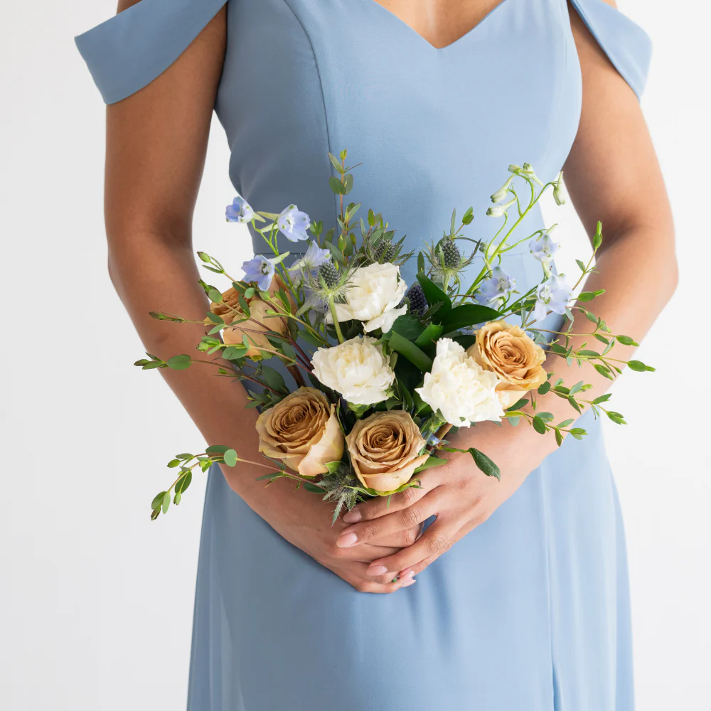 Coastal Blue Bridesmaid Bouquet