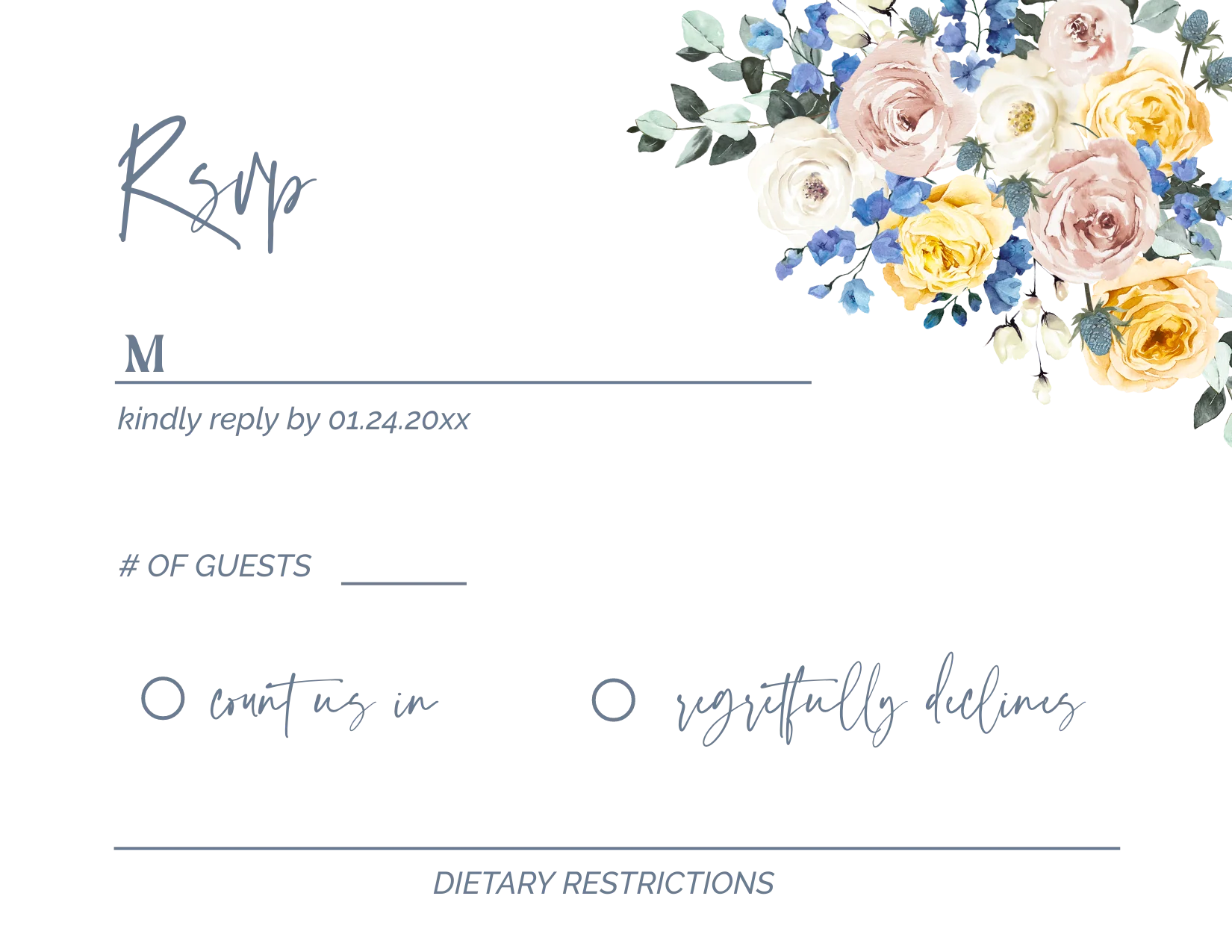 Pacific Gold Invitation Suite Template - 030 - Image 8