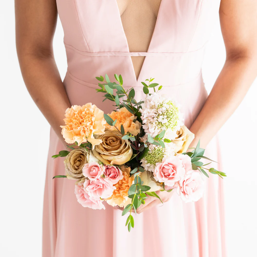 Blush and Gold Bridesmaid Bouquet
