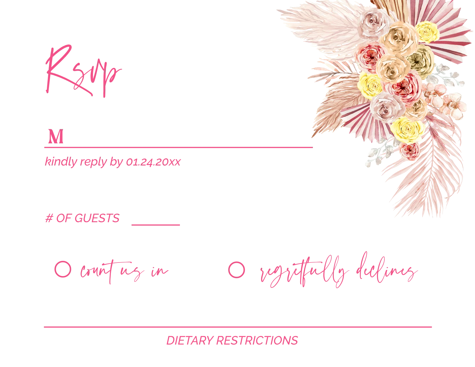 Palm Springs Invitation Suite Template - 030 - Image 6