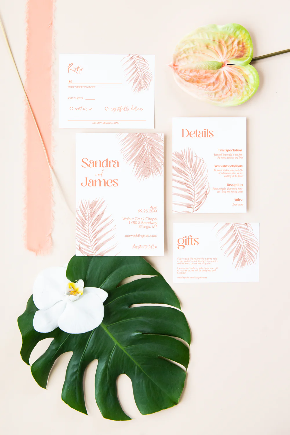 Palm Springs Invitation Suite Template - 031