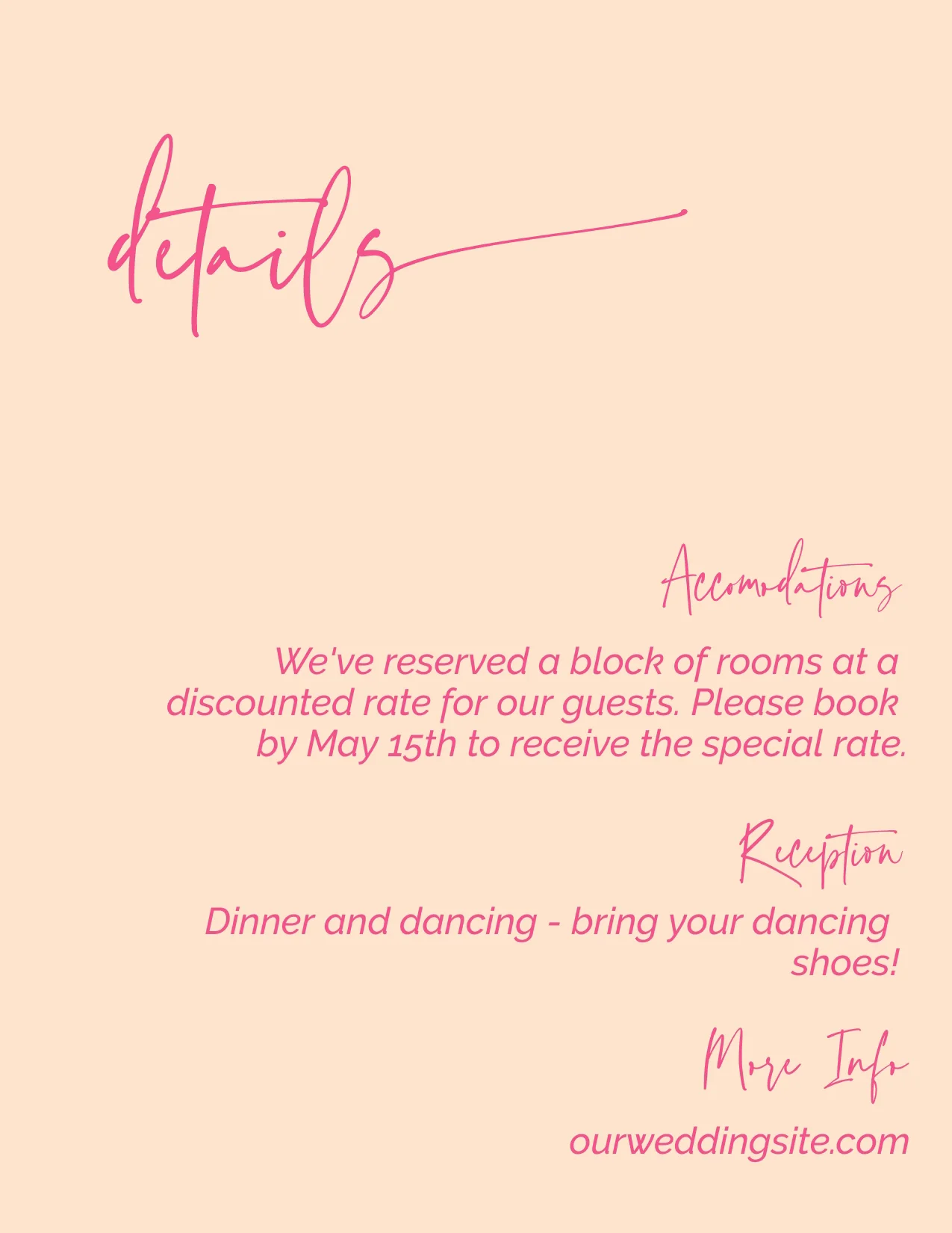 Palm Springs Minimalist Invitation Suite Template - 025 - Image 7