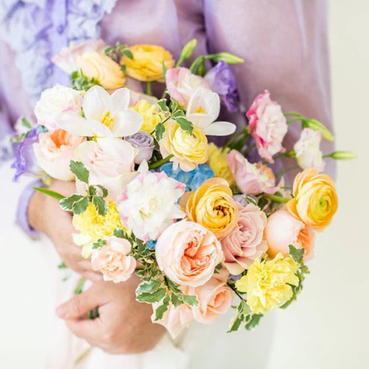 Pastels Full DIY Bridal and 4-5 Bridesmaid Bouquets - Image 2