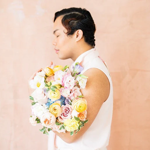 Pastels Full DIY Bridal and 4-5 Bridesmaid Bouquets - Image 4