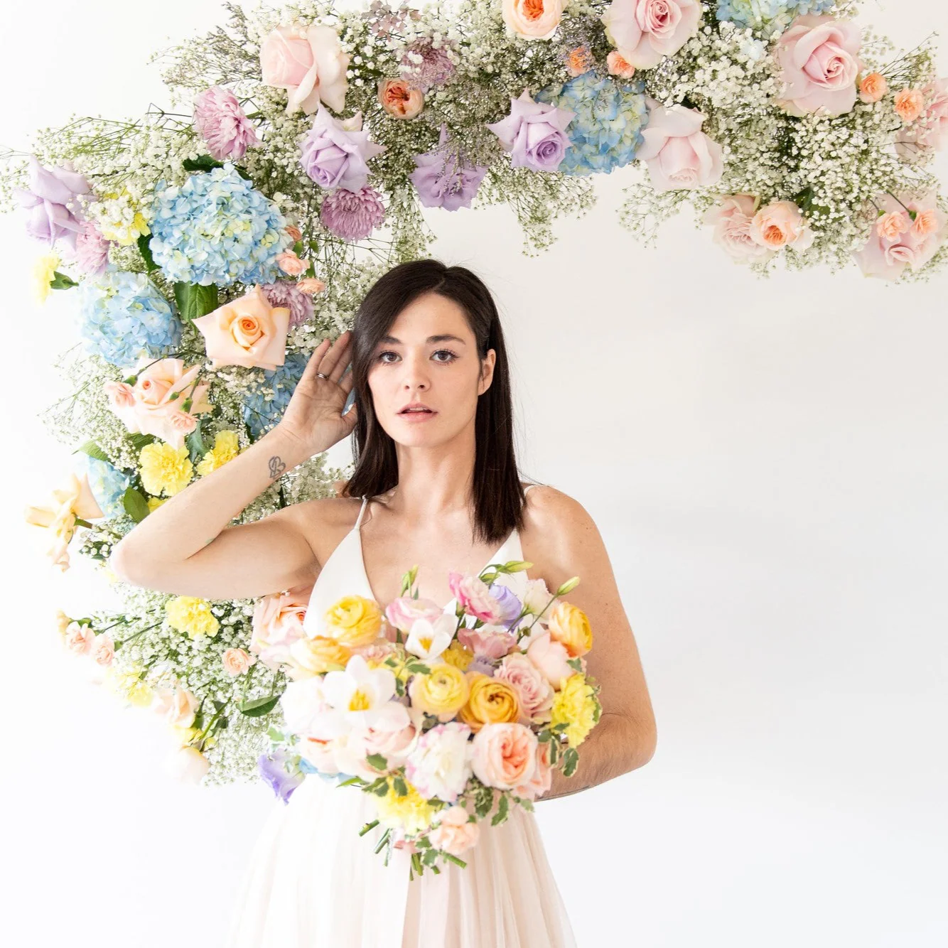 Pastels Full DIY Ceremony Flowers