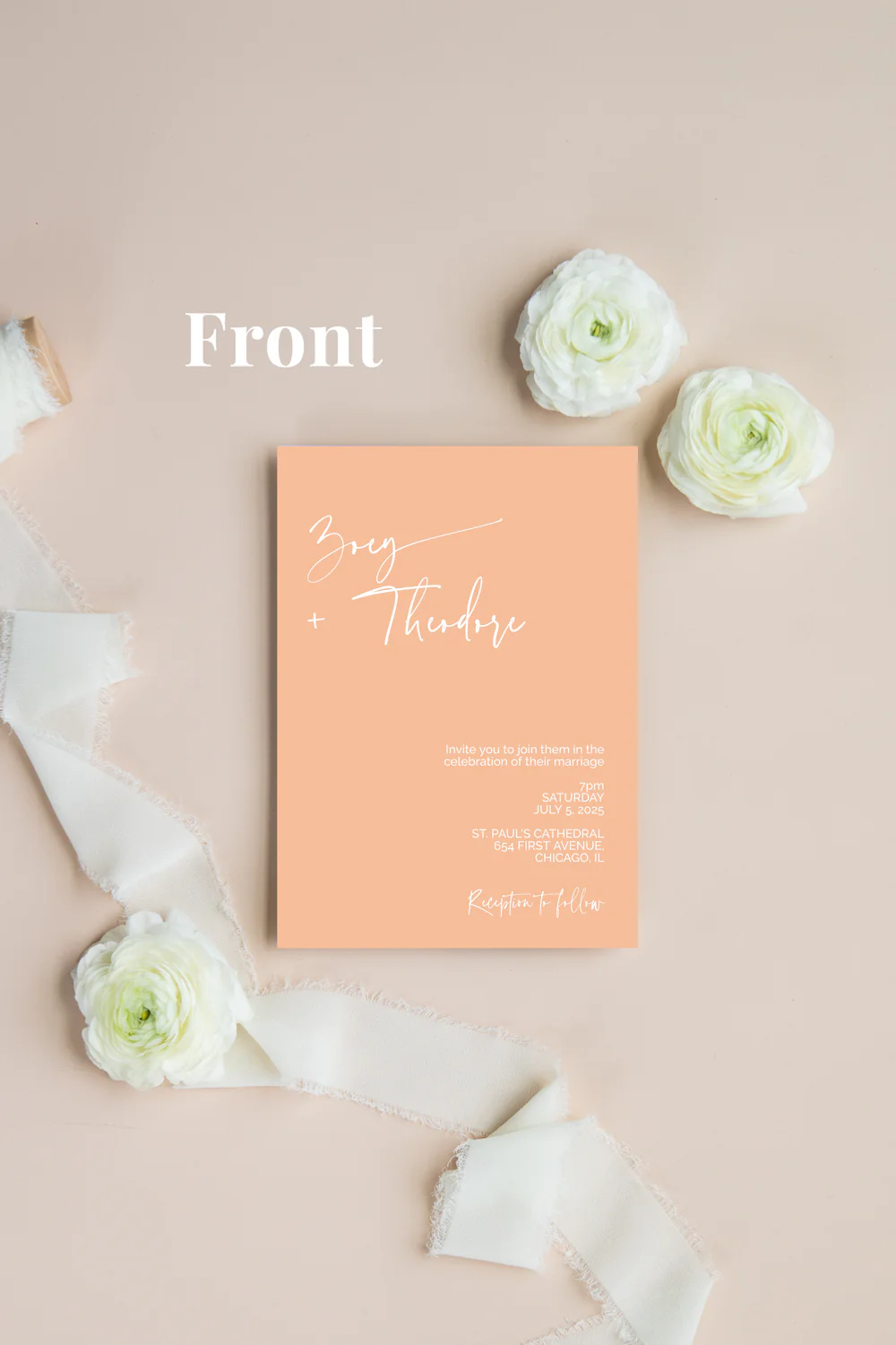 Pastels Minimalist Invitation Suite Template - 025 - Image 3