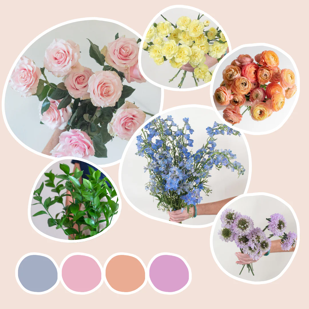 Pastels Mixed Box – Garden Touch