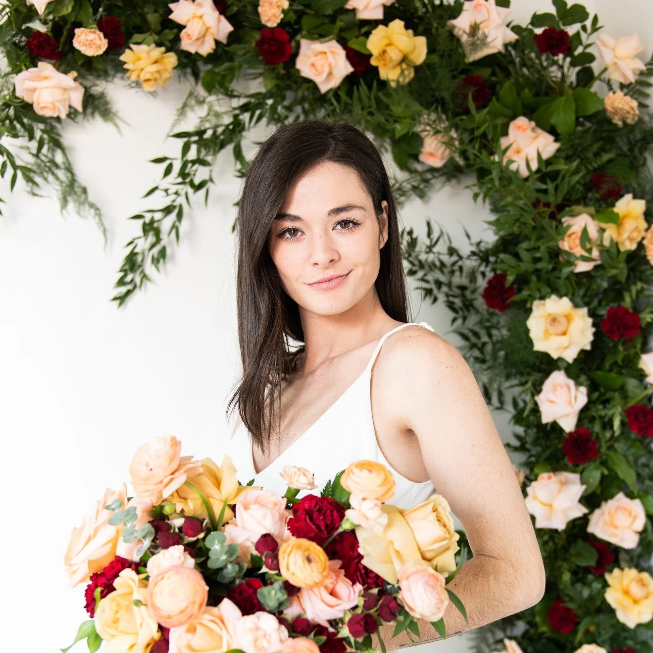 Peach and Burgundy Full DIY - Ceremony Flowers - Image 3