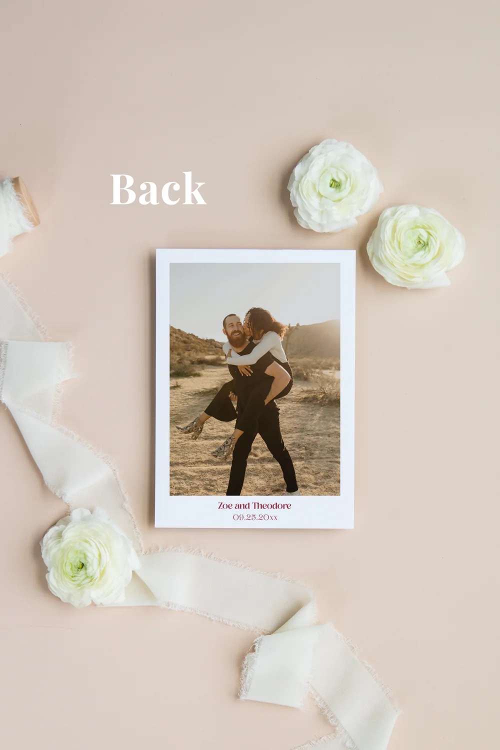 Peach and Burgundy Invitation Suite Template - 030 - Image 4
