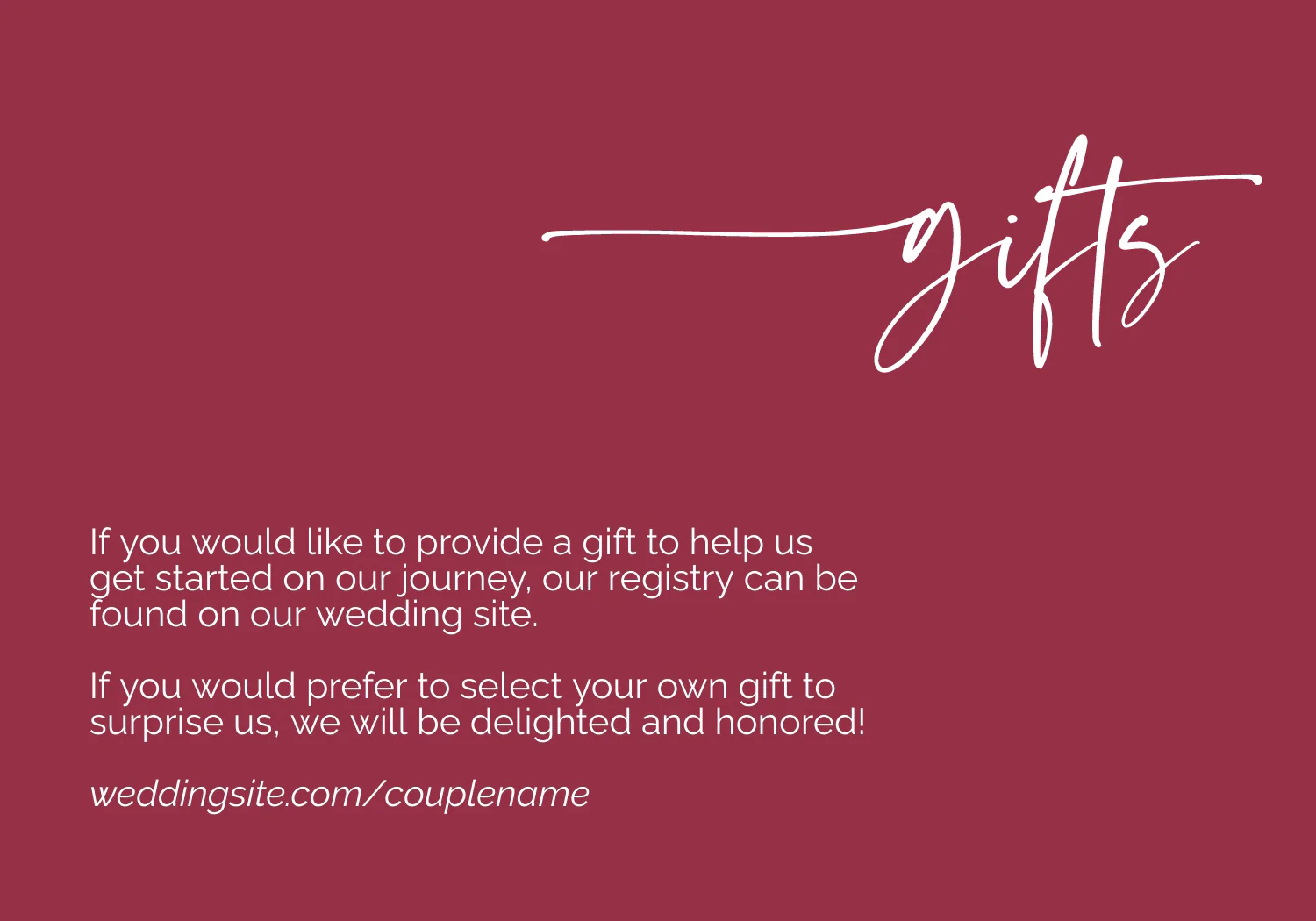 Peach and Burgundy Minimalist Invitation Suite Template - 025 - Image 9