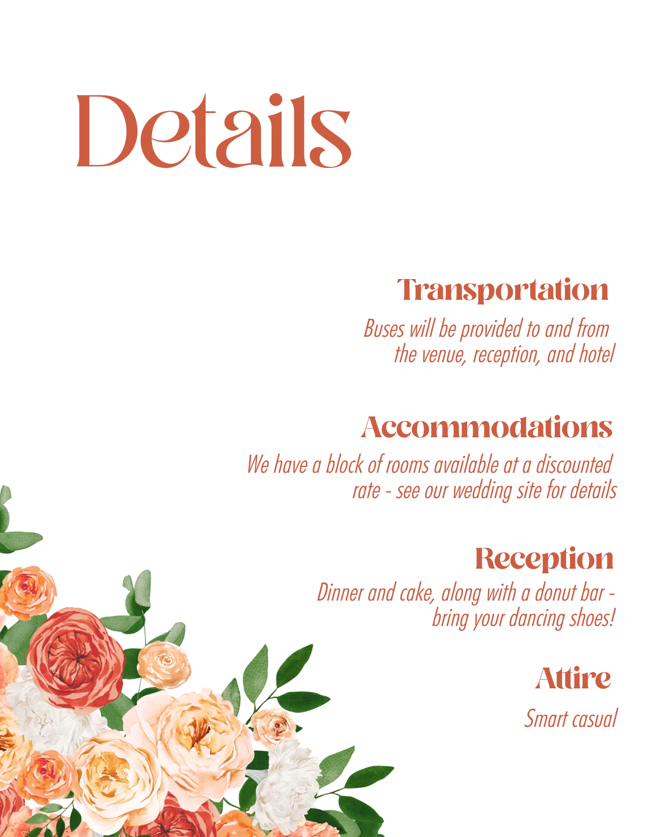 Peach and Coral Invitation Suite Template - 030 - Image 7