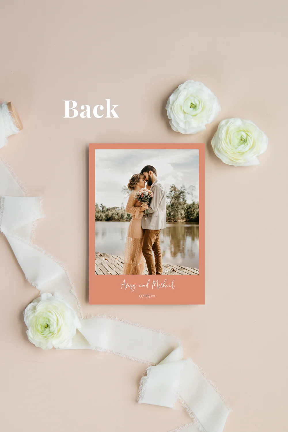 Peach and Coral Minimalist Invitation Suite Template - 025 - Image 4