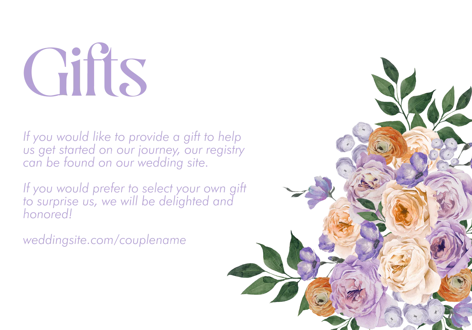 Peach and Lilac Invitation Suite Template - 030 - Image 9