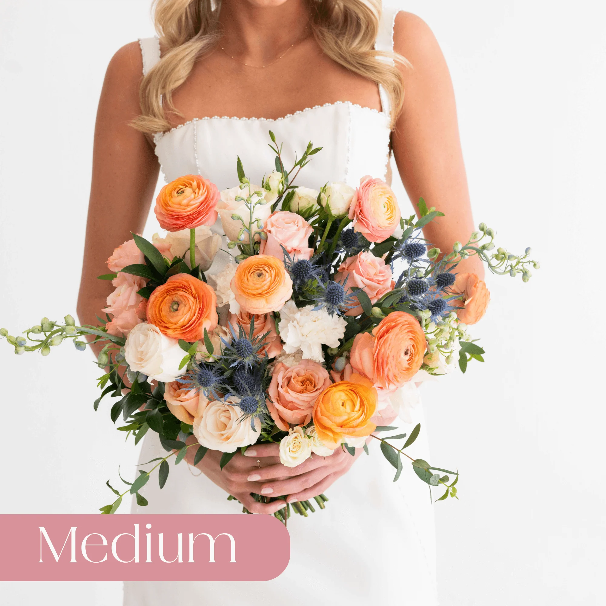 Peach and Blue Premade Plus - Medium
