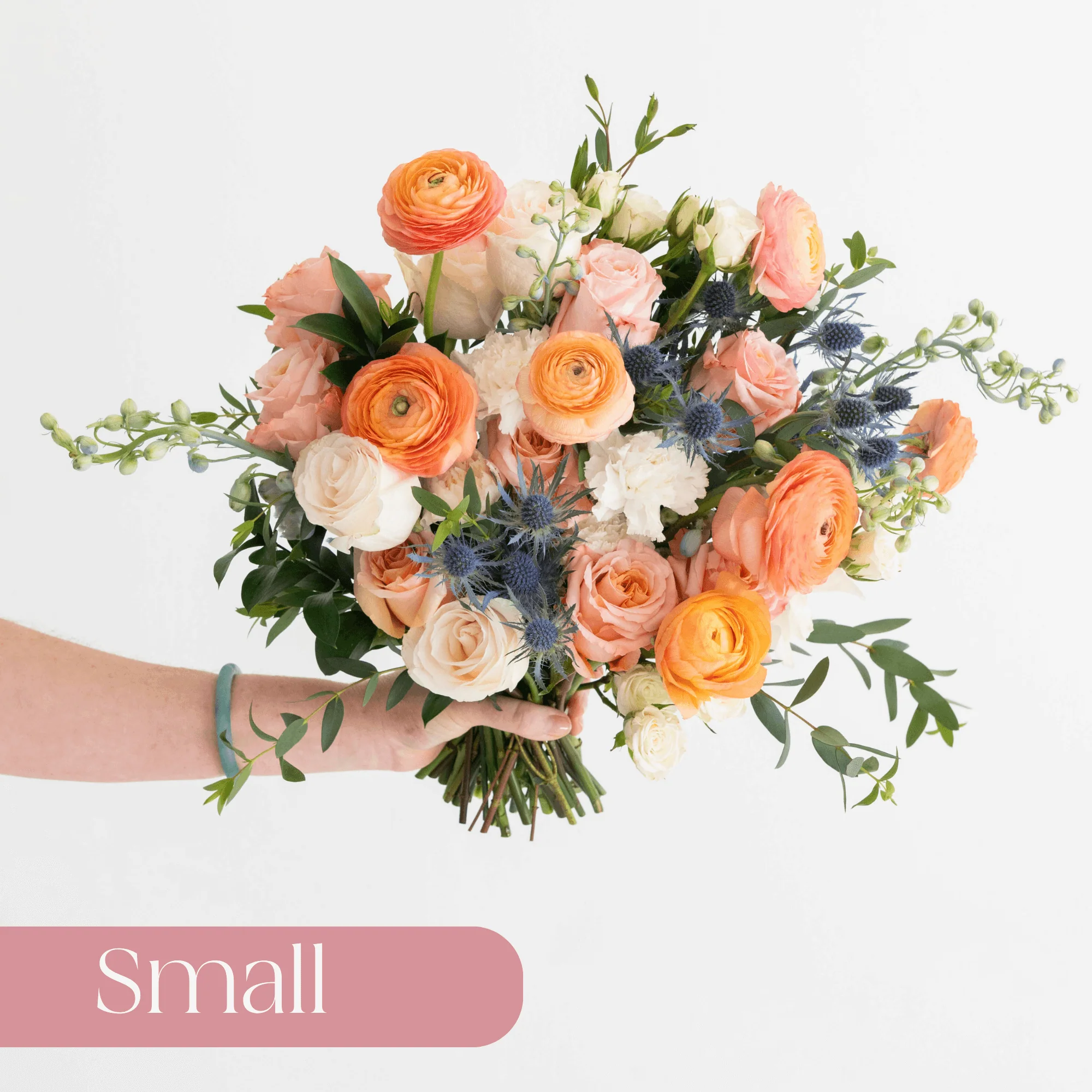 Peach and Blue Premade Plus- Small
