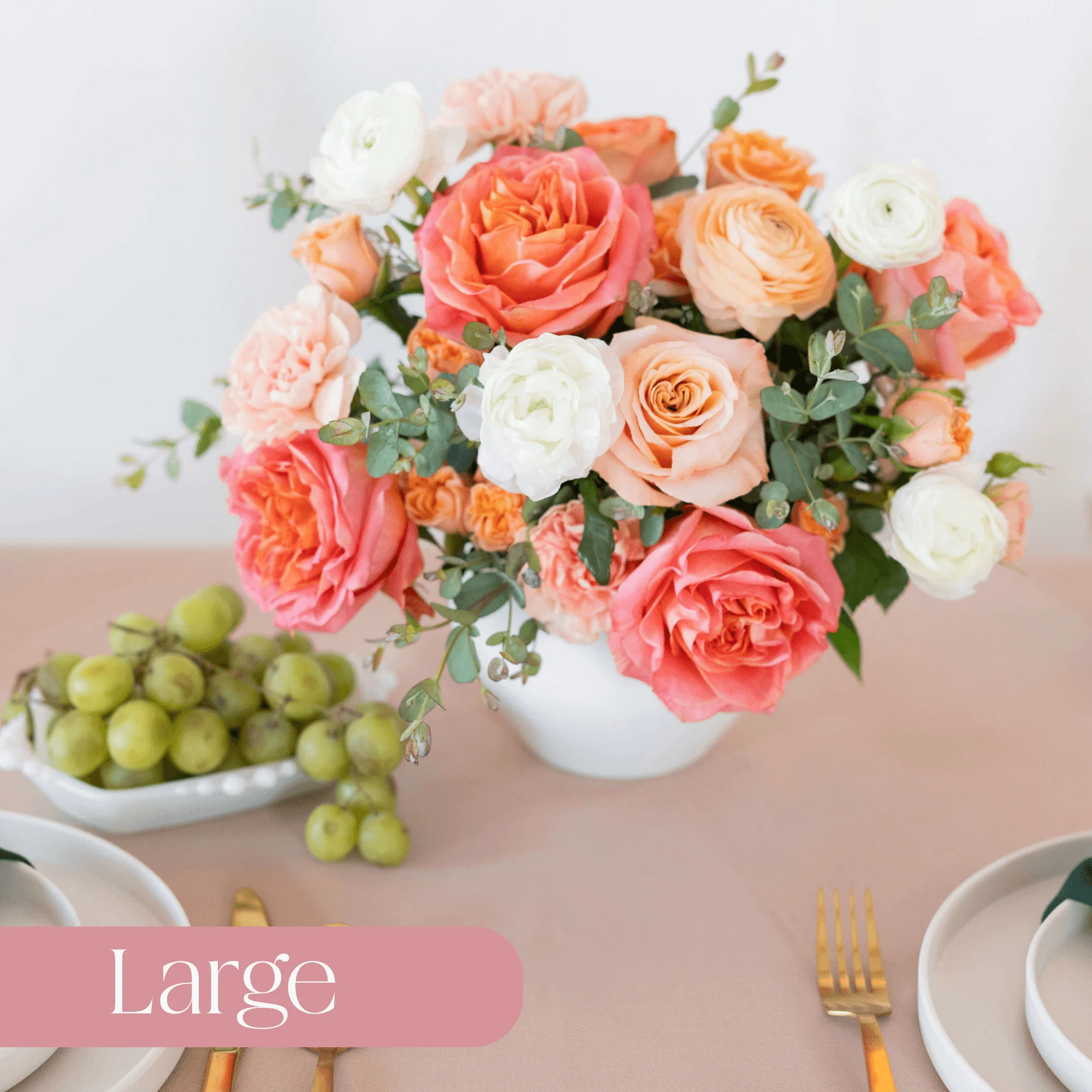 Peach and Coral Premade Plus - Large