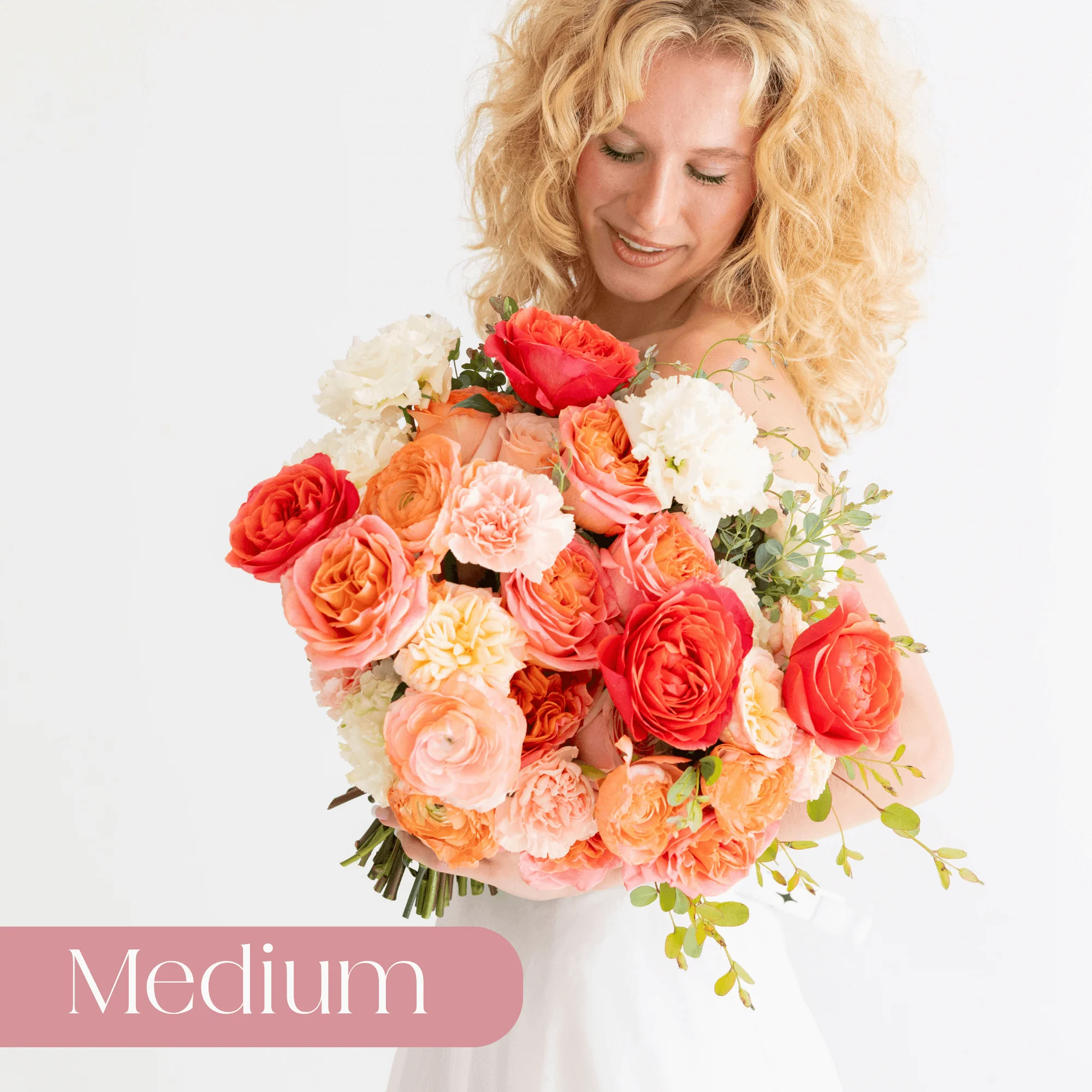 Peach and Coral Premade Plus - Medium