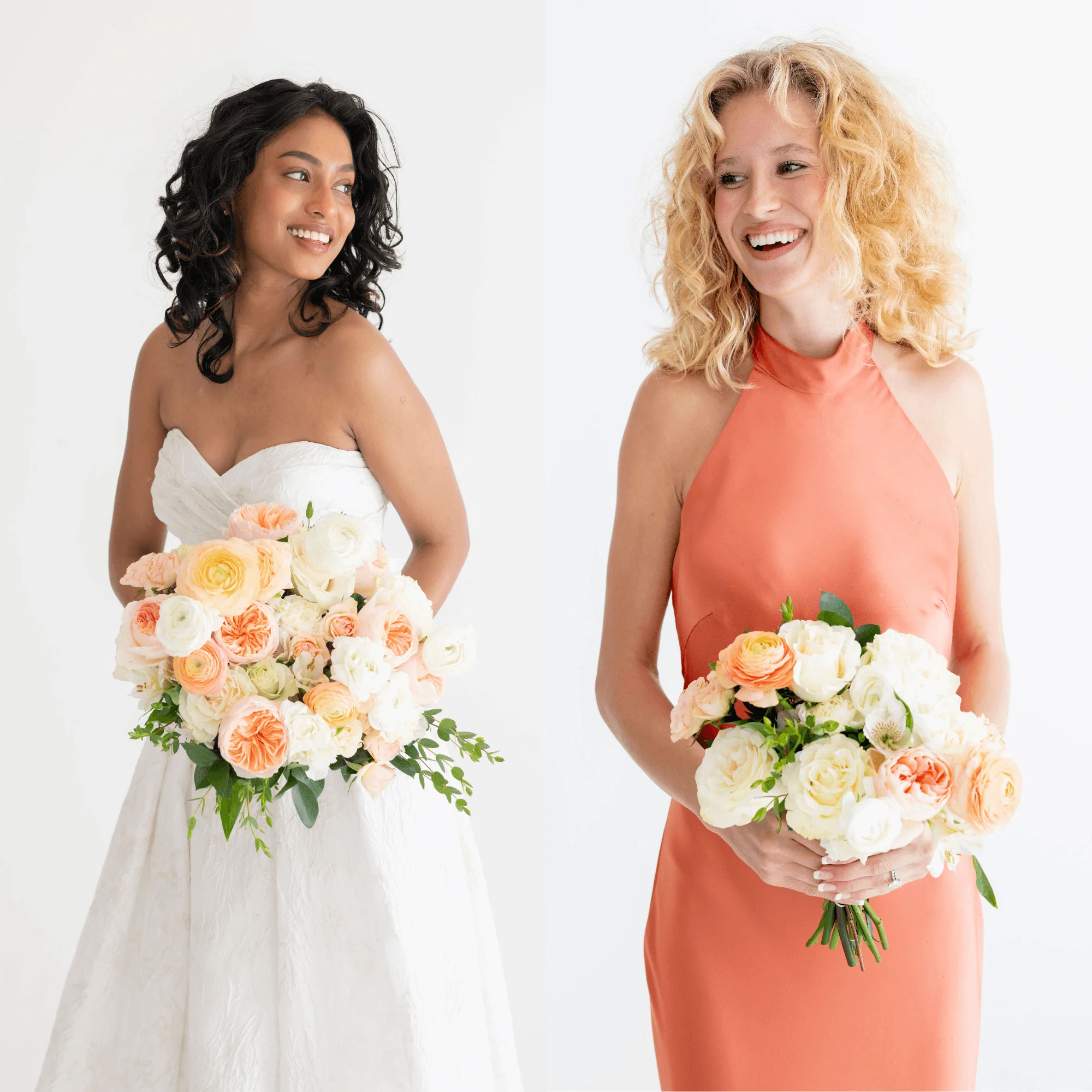 Peach and Cream Premade Plus - Bridal + 5 Maids