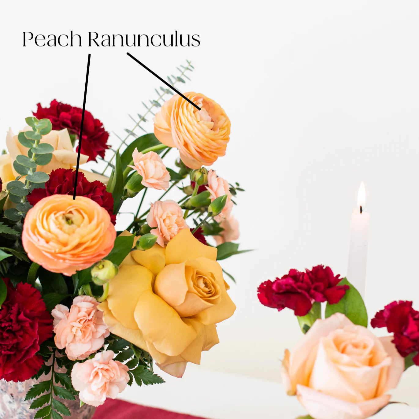 Peach Salmon Ranunculus Flower - Image 4