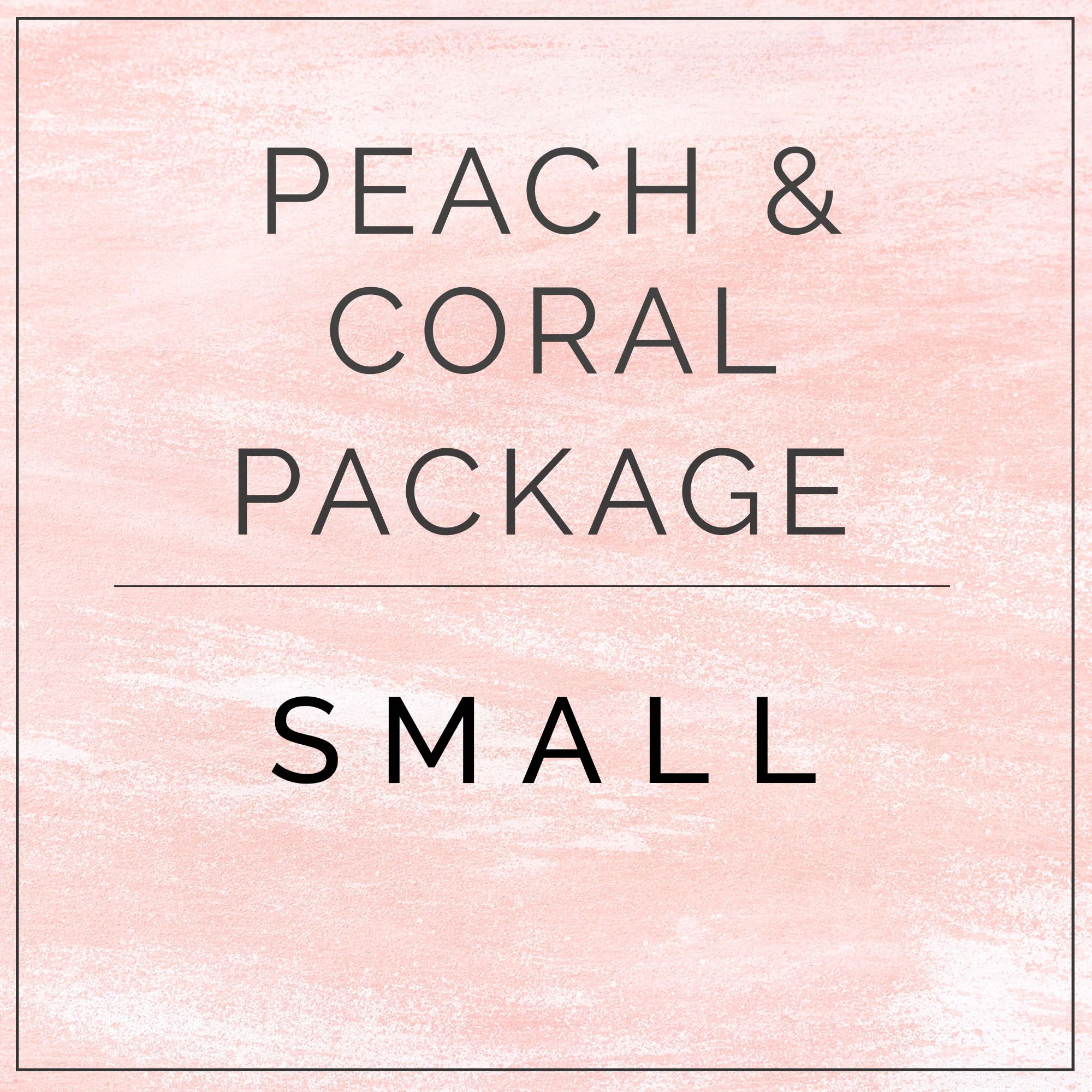 Peaches and Coral Full DIY - Small Package