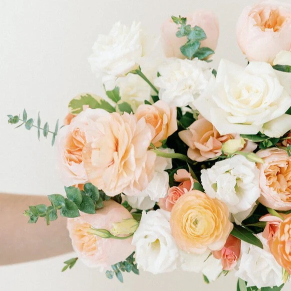 Peaches and Cream Full DIY - Bridal and 4-5 Bridesmaid Bouquets - Image 4