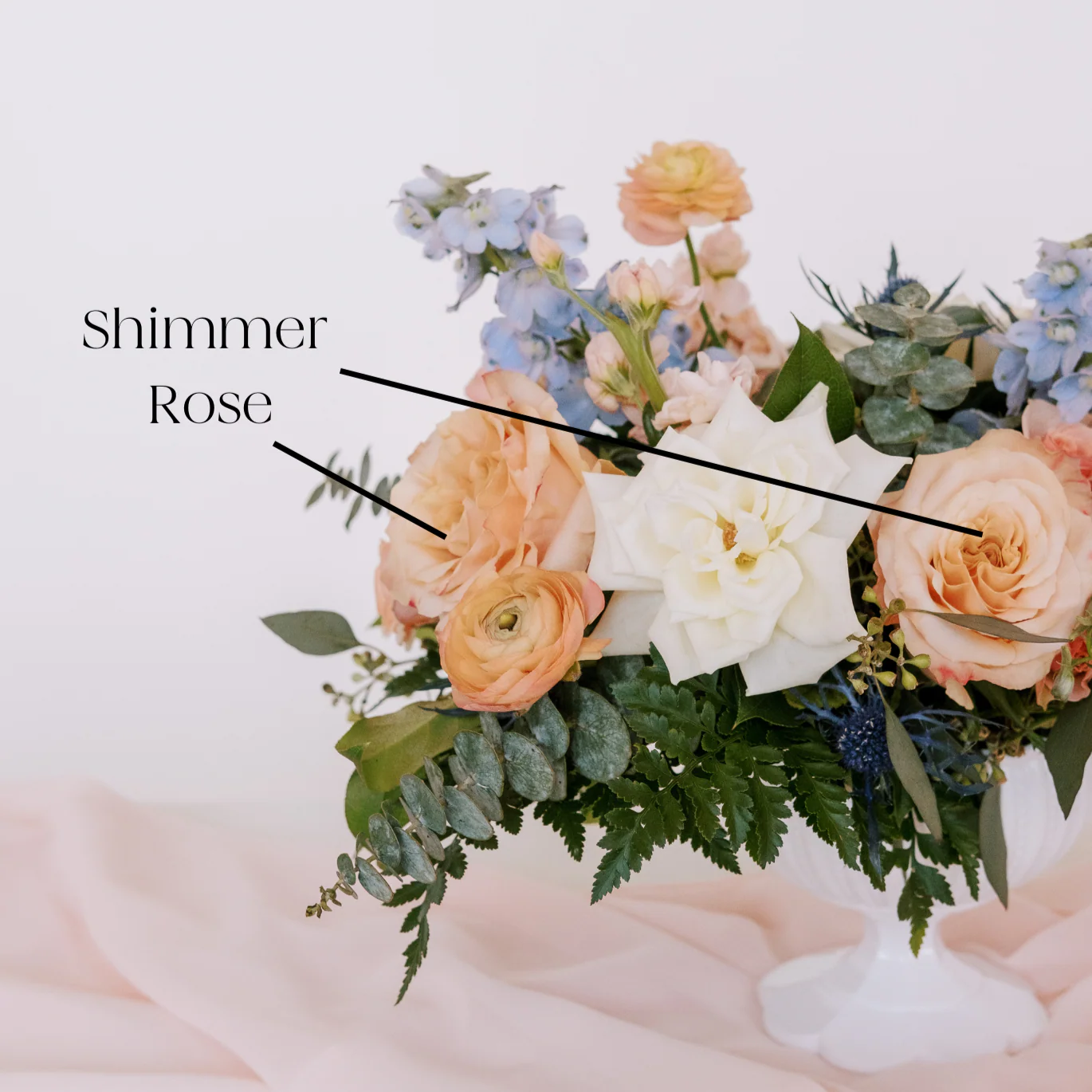 Peachy Pink Shimmer Rose - Image 6