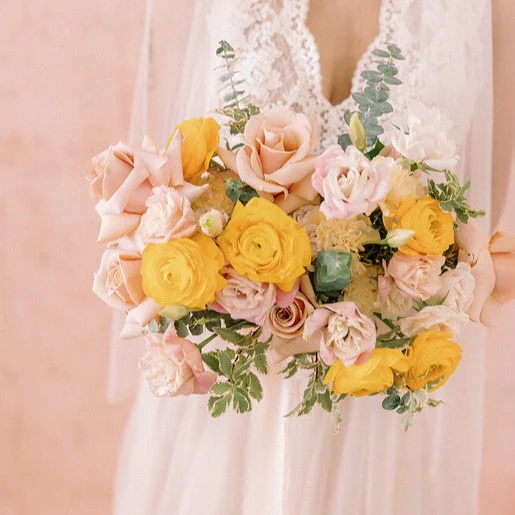 Pink Lemonade Full DIY Bridal and 4-5 Bridesmaid Bouquets - Image 5